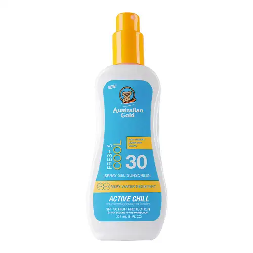 Australian Gold SPF30 Fresh & Cool Spray Gel Active Chill 237ml - Gel solare corpo alta prot