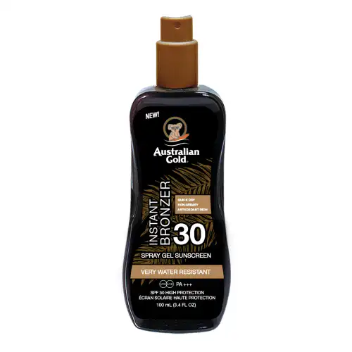 Australian Gold SPF30 Instant Bronzer Spray Gel - Travel - Gel solare corpo alta prot