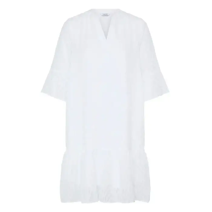 Abito donna scollo a V b young BYFrikke Blanc