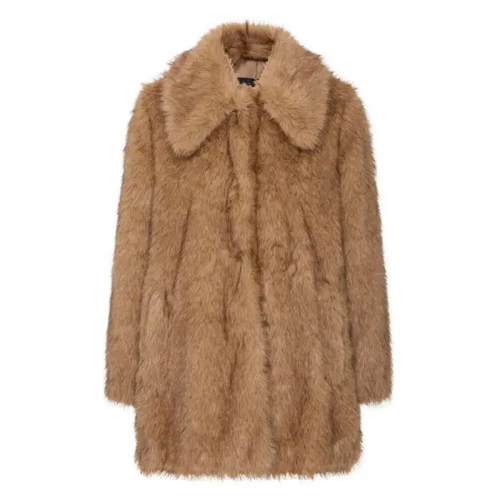 Cappotto in finta pelliccia da donna b young BYAkaja Marron