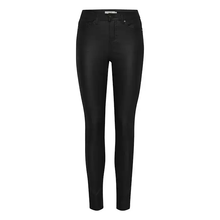 Jeans da donna b young Kato kito coated Noir