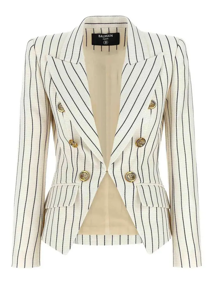 Balmain Blazer Fili Couture Blu