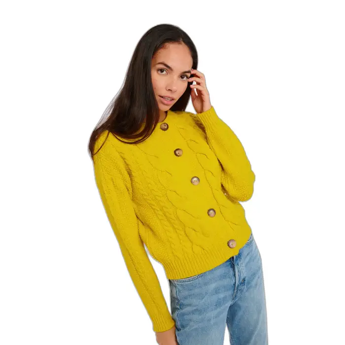 Cardigan da donna Banana Moon Abby Choctaw Jaune