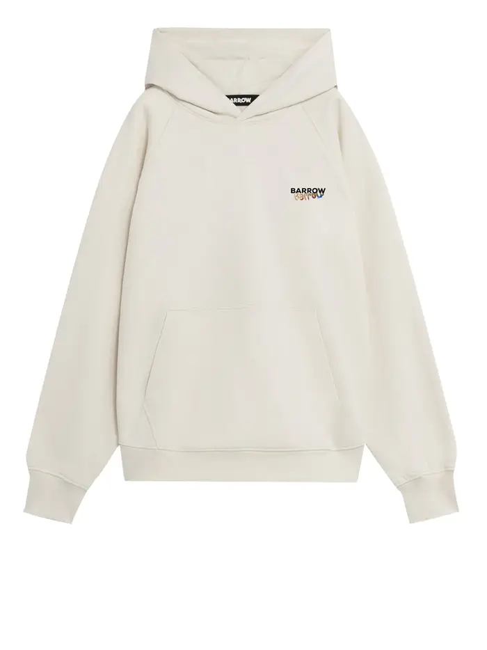 felpa cappuccio barrow unisex - avorio