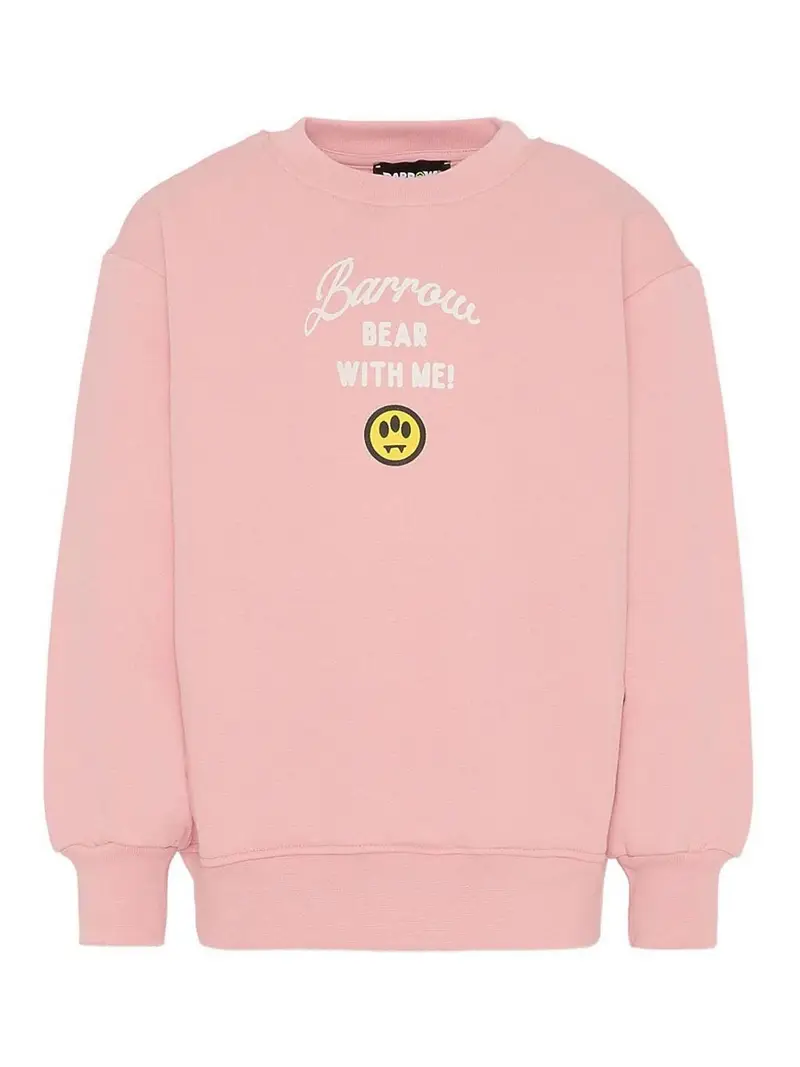 Barrow Felpa Con Logo Color Carne E Neutri