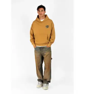 Barrow unisex F5BWUAHS051 Felpa con cappuccio marrone, Casual, Cotone