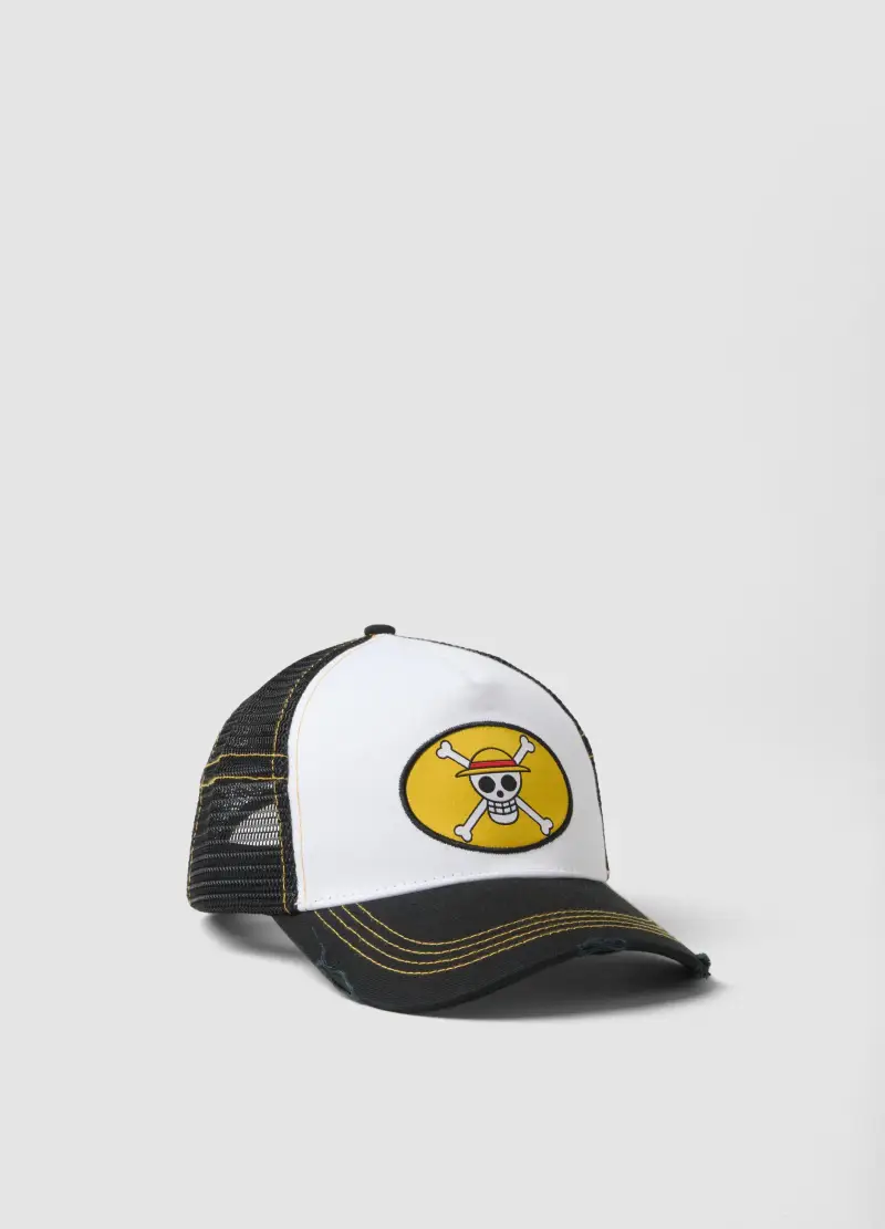 BERRETTI LICENZE Cappello Da Baseball In Puro Cotone Multicolor Con Ricamo One Piece, Uomo, Multicolor
