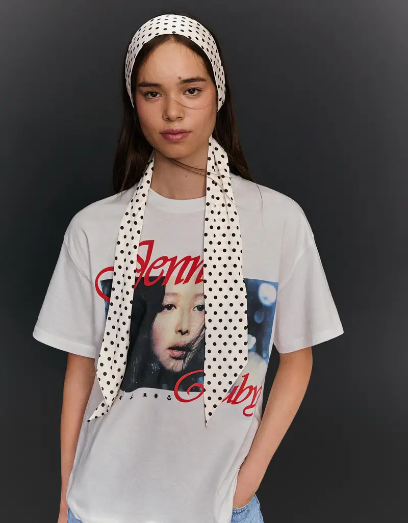 Bershka Foulard A Pois Donna Avorio