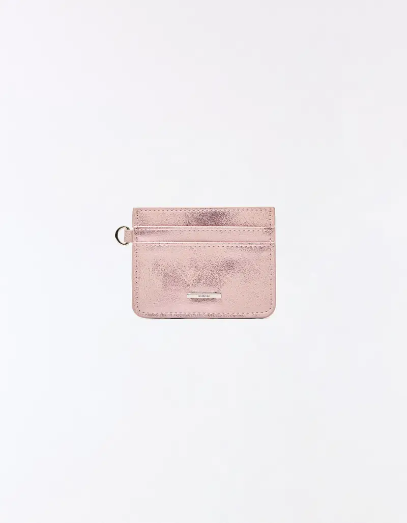 Bershka Portatessere Mini In Finta Pelle Donna Grigio