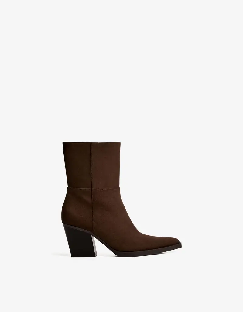 Bershka Stivaletti con tacco Donna Marrone 2721381