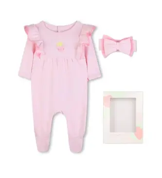 Billieblush per ragazza U21811 Set pigiama rosa (18meses= 81cm), Homewear, Cotone, Manica lunga, moda per bambini