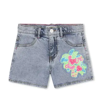 Billieblush per ragazza U21884 pantaloncini di jeans blu (3años= 94cm), Casual, Cotone, Denim, moda per bambini