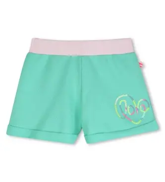 Billieblush per ragazza U21892 Pantaloncini in pile verde (10años= 138cm), Casual, Cotone, moda per bambini