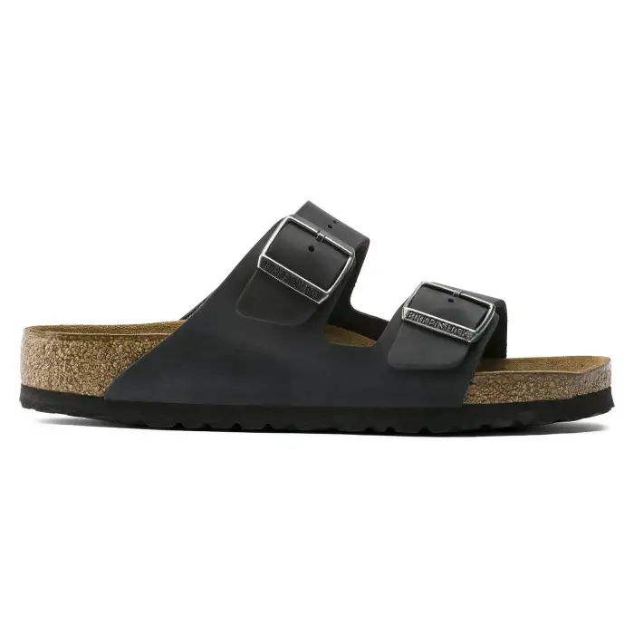 Sandali Birkenstock Arizona Waxy Leather Noir
