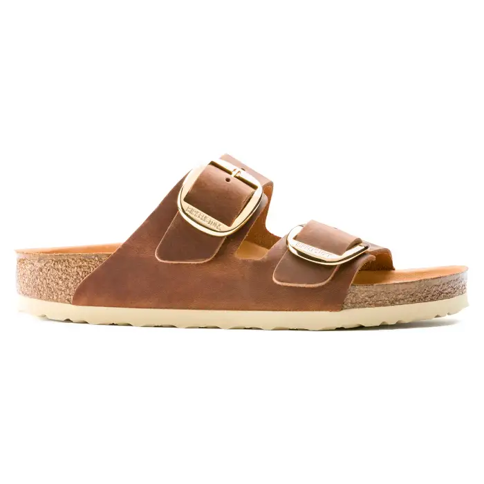 Sandali da donna Birkenstock Arizona Big Buckle Natural Leather Oiled Rouge