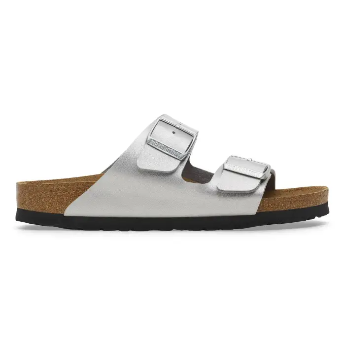 Sandali da donna Birkenstock Arizona Birko-Flor Argenté