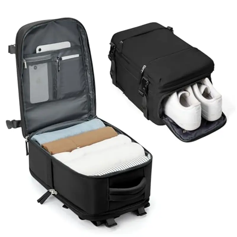 BJLFS Zaino da viaggio Nero 1600135