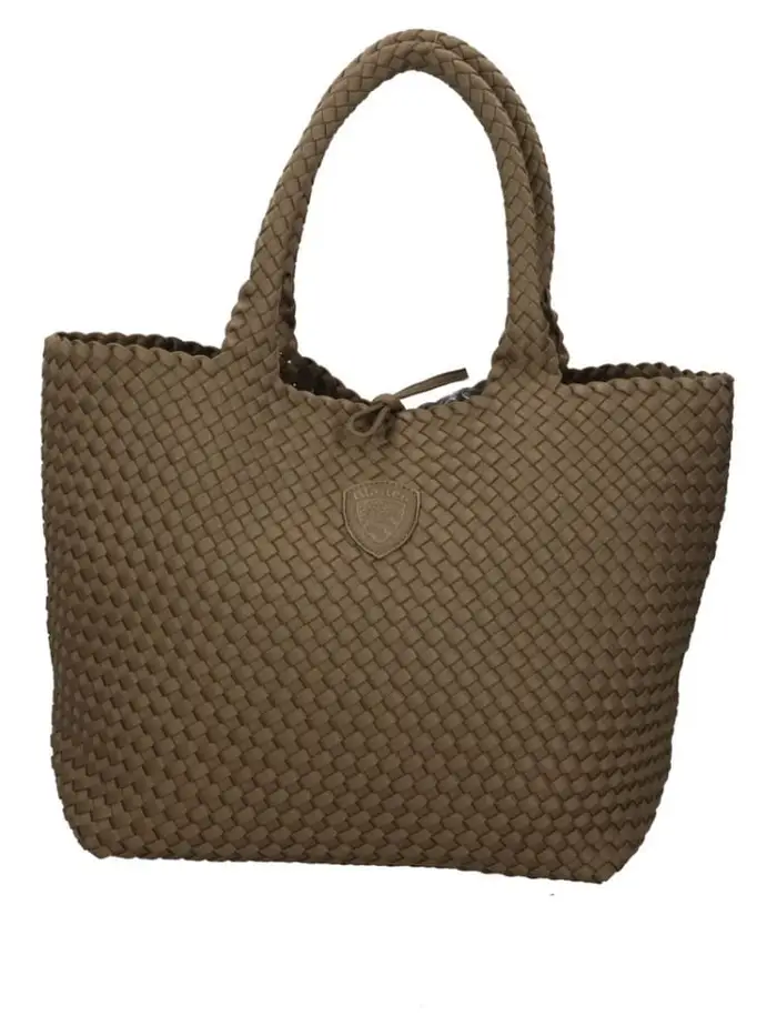 borsa verde militare donna logo sul davanti
