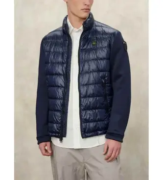 per uomo 26SBLUC02207 Giacca blu Hebron Scuba (L), Casual, Polister riciclato, Sostenibile