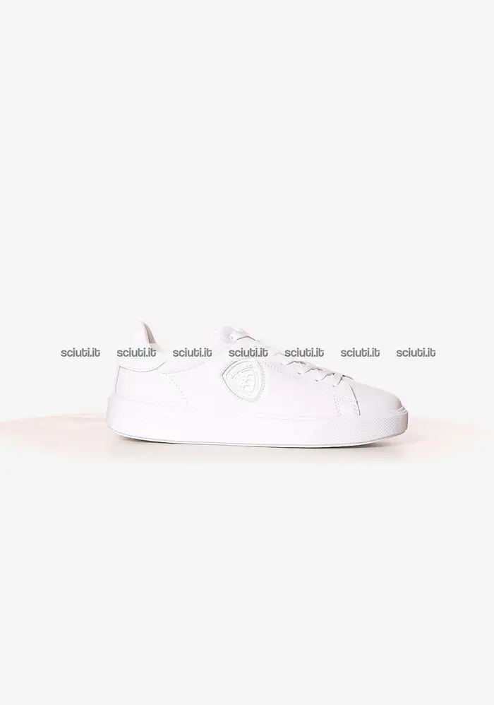 Scarpe Blauer uomo bianche Buck in pelle