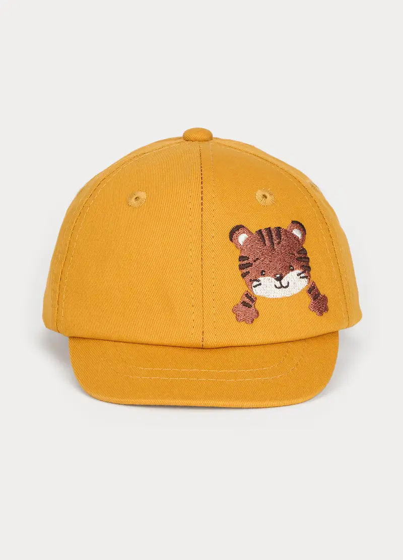 Blukids Cappello Da Baseball In Twill Neonato, Bambino, Giallo ocra