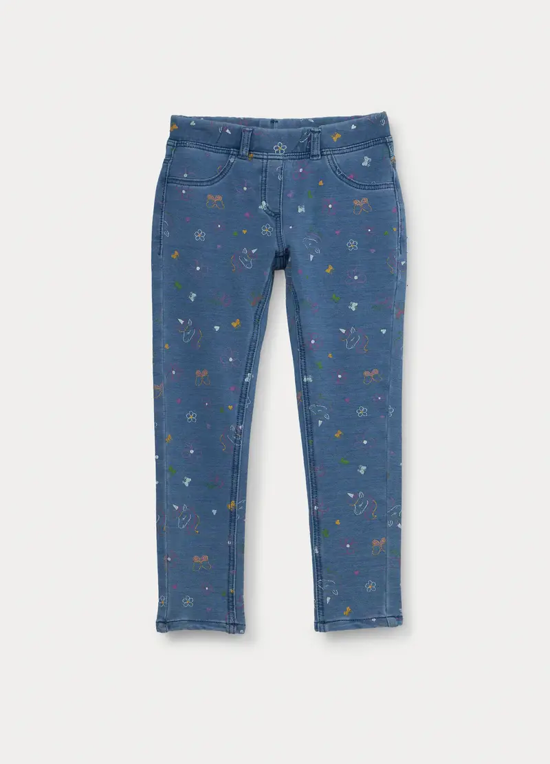 Blukids Jeggings Bambina Blu 4221066