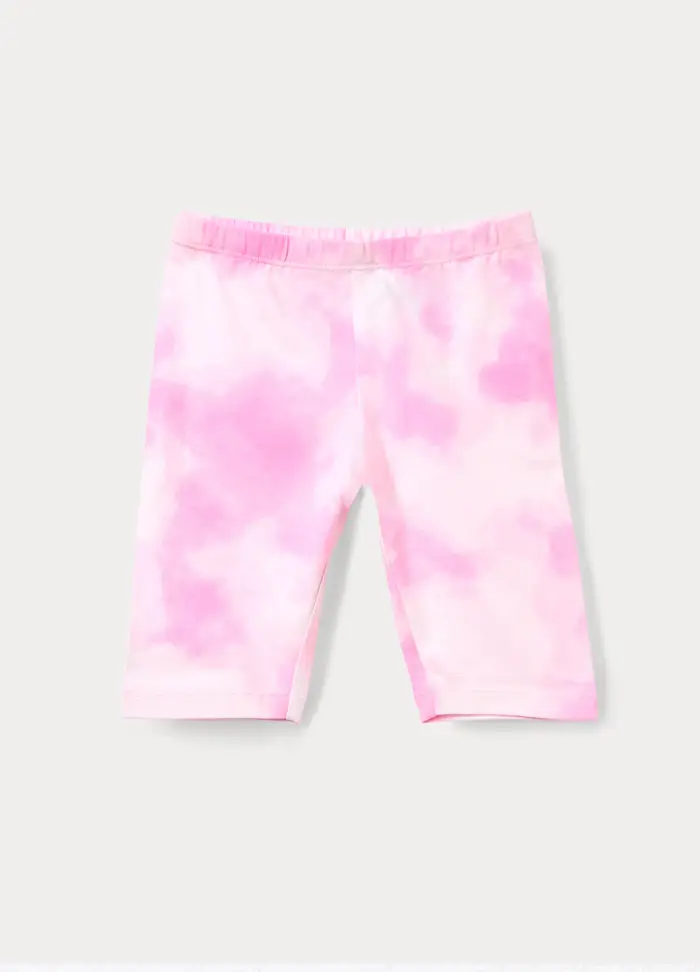 Blukids Leggings Corti Stretch Bambina, Rosa chiaro