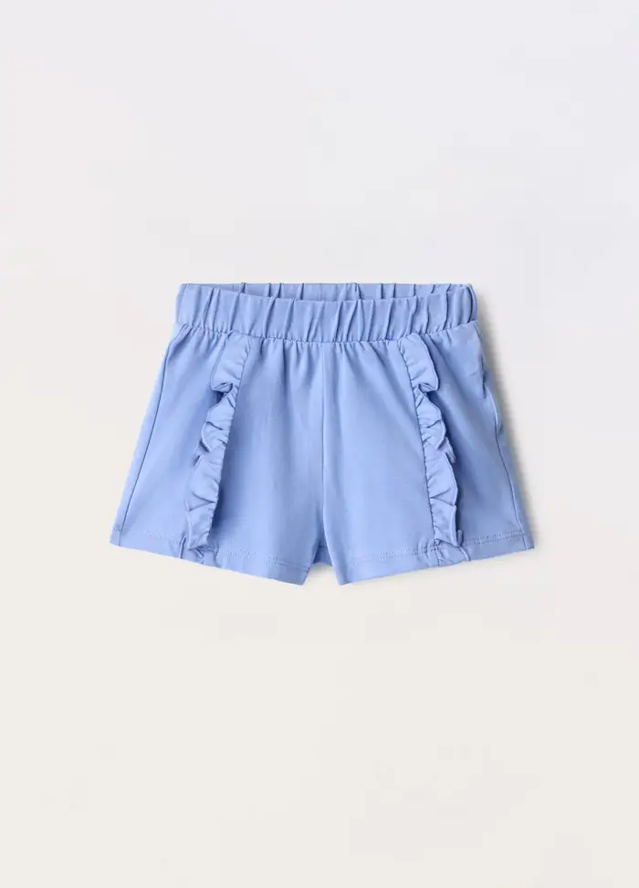Blukids Shorts In Jersey Di Puro Cotone Neonata, Bambina, Viola lilla