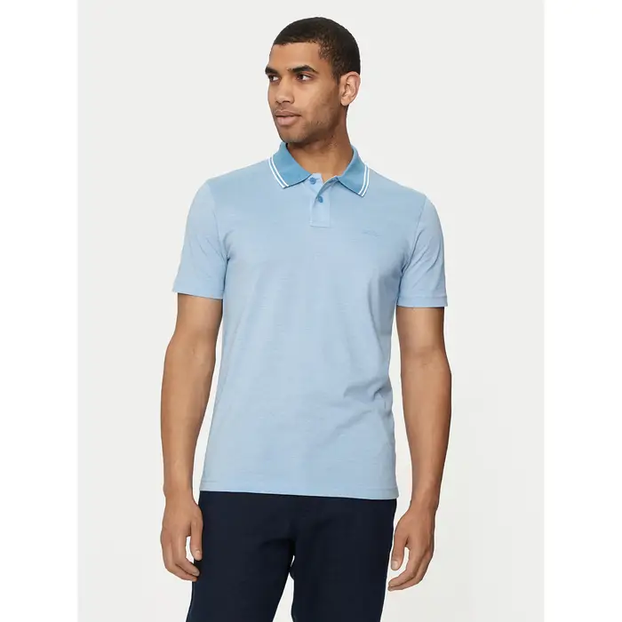 BOSS Polo Peoxfordnew 50507814 Blu Relaxed Fit