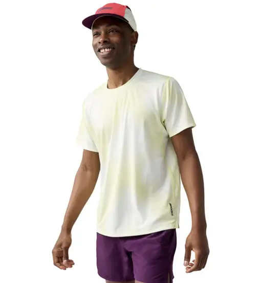 Brooks Dash Printed - maglia running - uomo Light Yellow