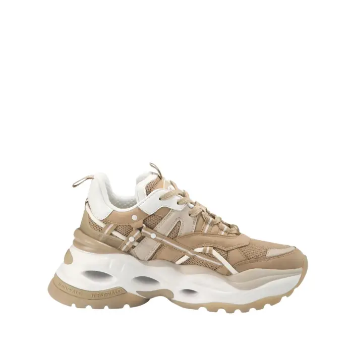 Scarpe da ginnastica da donna Buffalo Triplet hollow Beige
