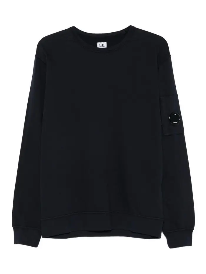 Felpa girocollo in cotone Blu