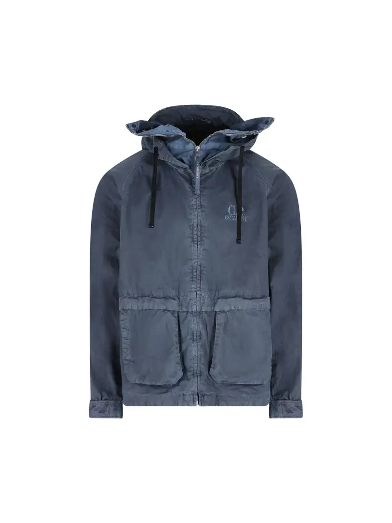 C P COMPANY Giacca Explorer 50 Fili Wax BLU