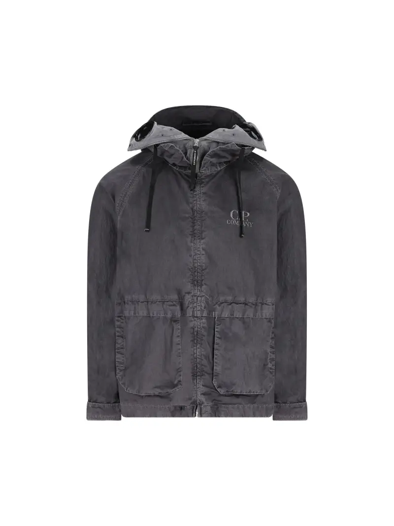 C P COMPANY Giacca Explorer 50 Fili Wax NERO