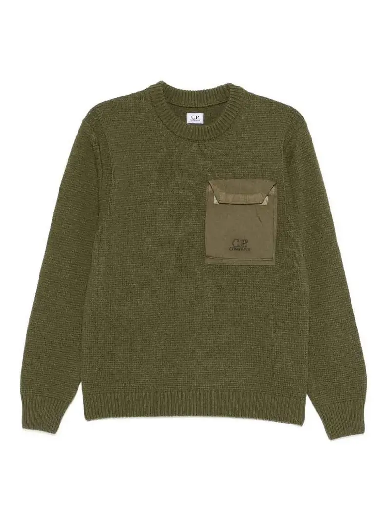 C P Company Girocollo in lana Verde