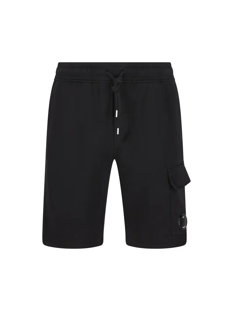 C P COMPANY Shorts Cargo Light Fleece NERO