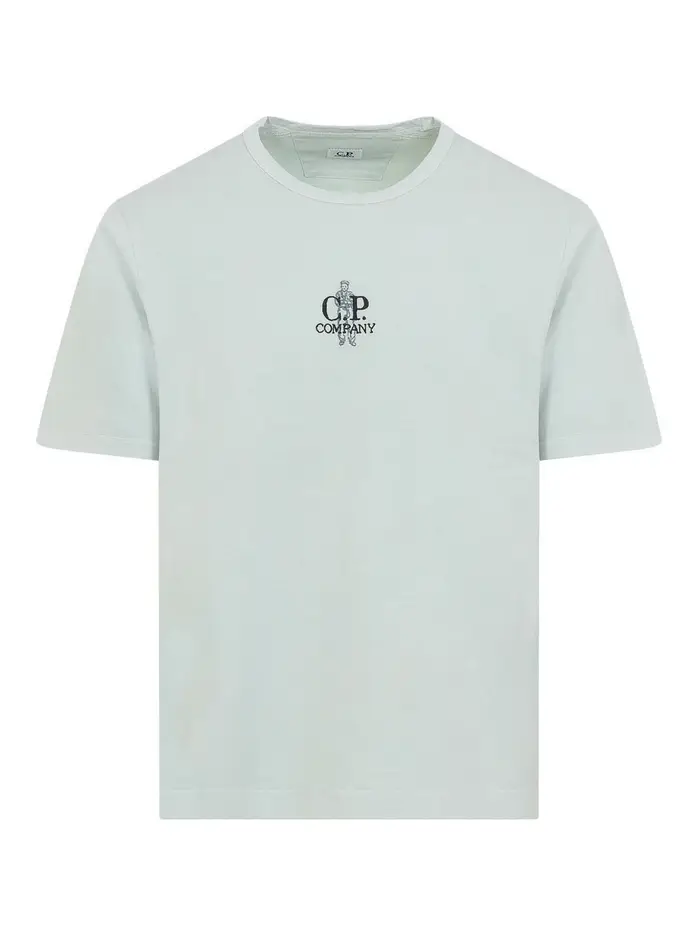 T-shirt in cotone Cp Company Blu