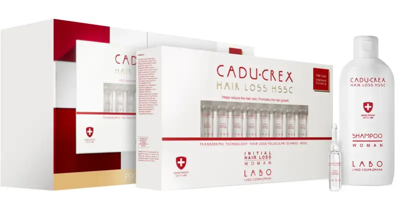 Cadu-crex Hair Loss HSSC Advanced Hair Loss trattamento per capelli donna contro la caduta avanzata dei capelli confezione conveniente