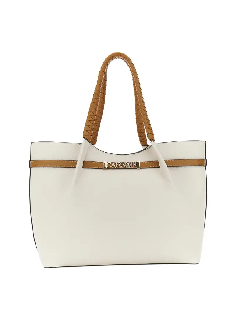 cafe-noir borsa shopper cafènoir da donna - avorio