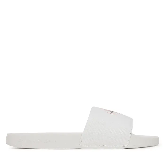 Calvin Klein Jeans Ciabatte Slide Monogram Wn Logo Ck YW0YW01967 Bianco