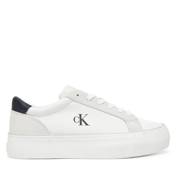 Calvin Klein Jeans Scarpe sportive Vulc Flatform Mg Nylon Mix YW0YW01896 Bianco