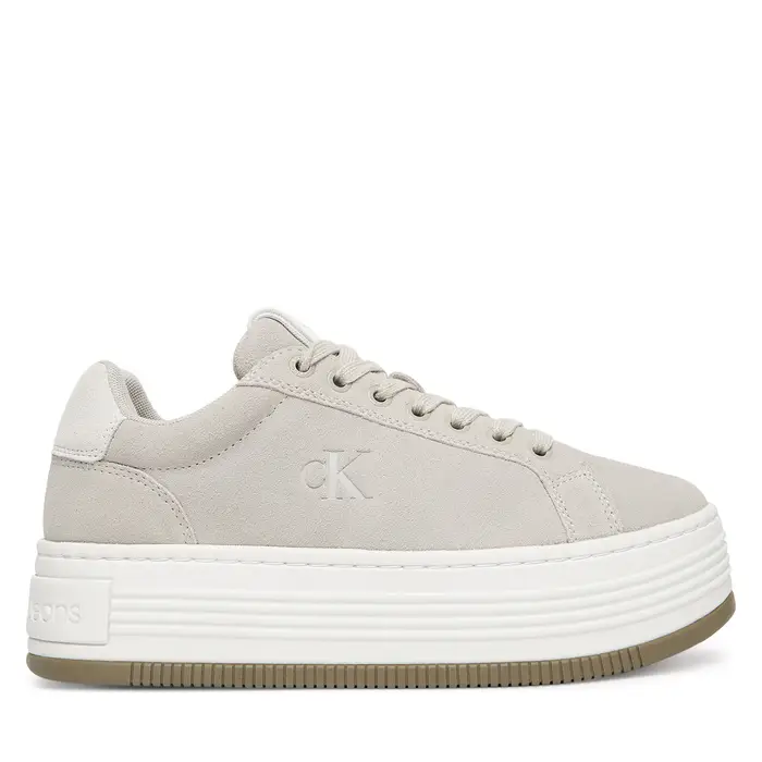 Calvin Klein Jeans Sneakers Bold Flatf Low Lace Mg Sd YW0YW01839 Grigio
