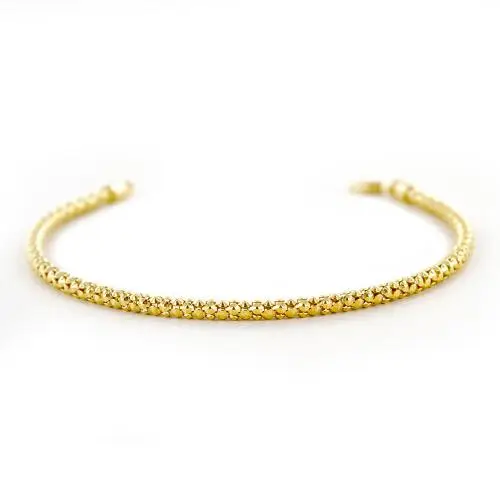 cappagli gioielli bracciale da donna in oro giallo maglia chicco di riso sottile