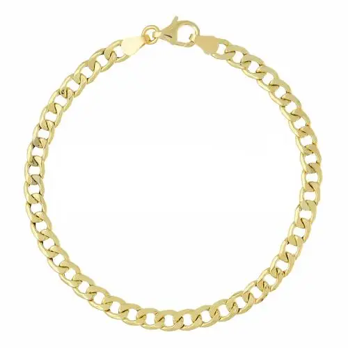 cappagli gioielli bracciale in oro da uomo groumette alternata 17 50 cm leggero medio