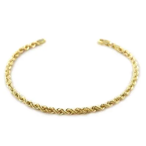 cappagli gioielli bracciale maglia fune spessa in oro giallo 19 cm - oreficeria aretina
