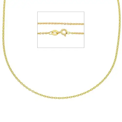 cappagli gioielli collana catena maglia rolo da donna in oro giallo 40 cm media