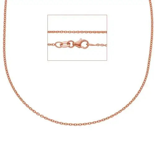 cappagli gioielli collana catena maglia rolo da donna in oro rosa 36 cm sottile