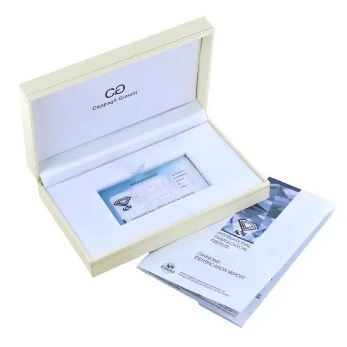 cappagli gioielli diamante certificato ct. 1, 00 f vs certificato igi