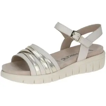 Caprice Sandali bassi Sandalo Donna, Pelle, Sottopiede estraibile - 28703 Beige