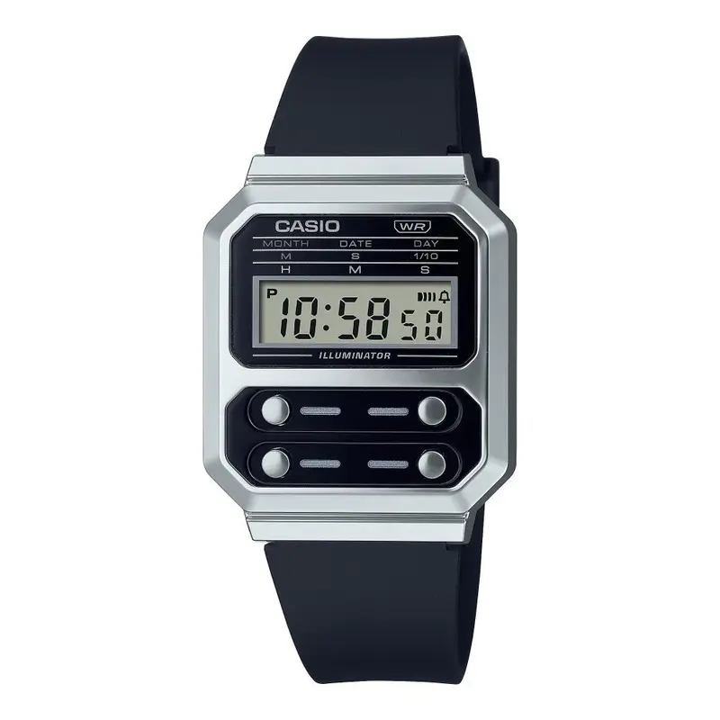 CASIO Orologio A100Wef-1A - Vintage Monocromatico